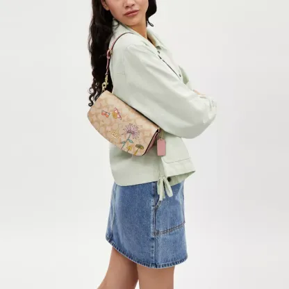 Cothtach X Observed By Us Andrea Shoulder Bag In Signature Canvas With Print