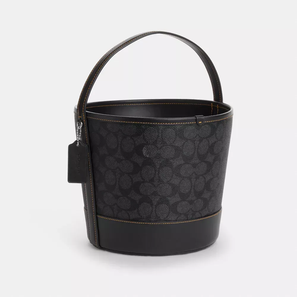 Trick Or Treat Bucket In Signature Canvas With Halloween Graphic