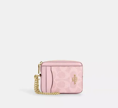 Zip Card Case In Signature Canvas