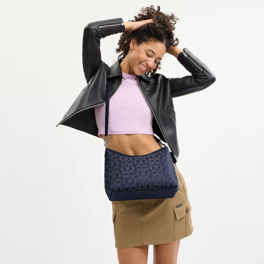 Laurel Shoulder Bag With Signature Rivets