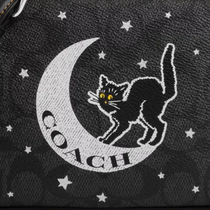 Mini Jamie Camera Bag In Signature Canvas With Halloween Graphic