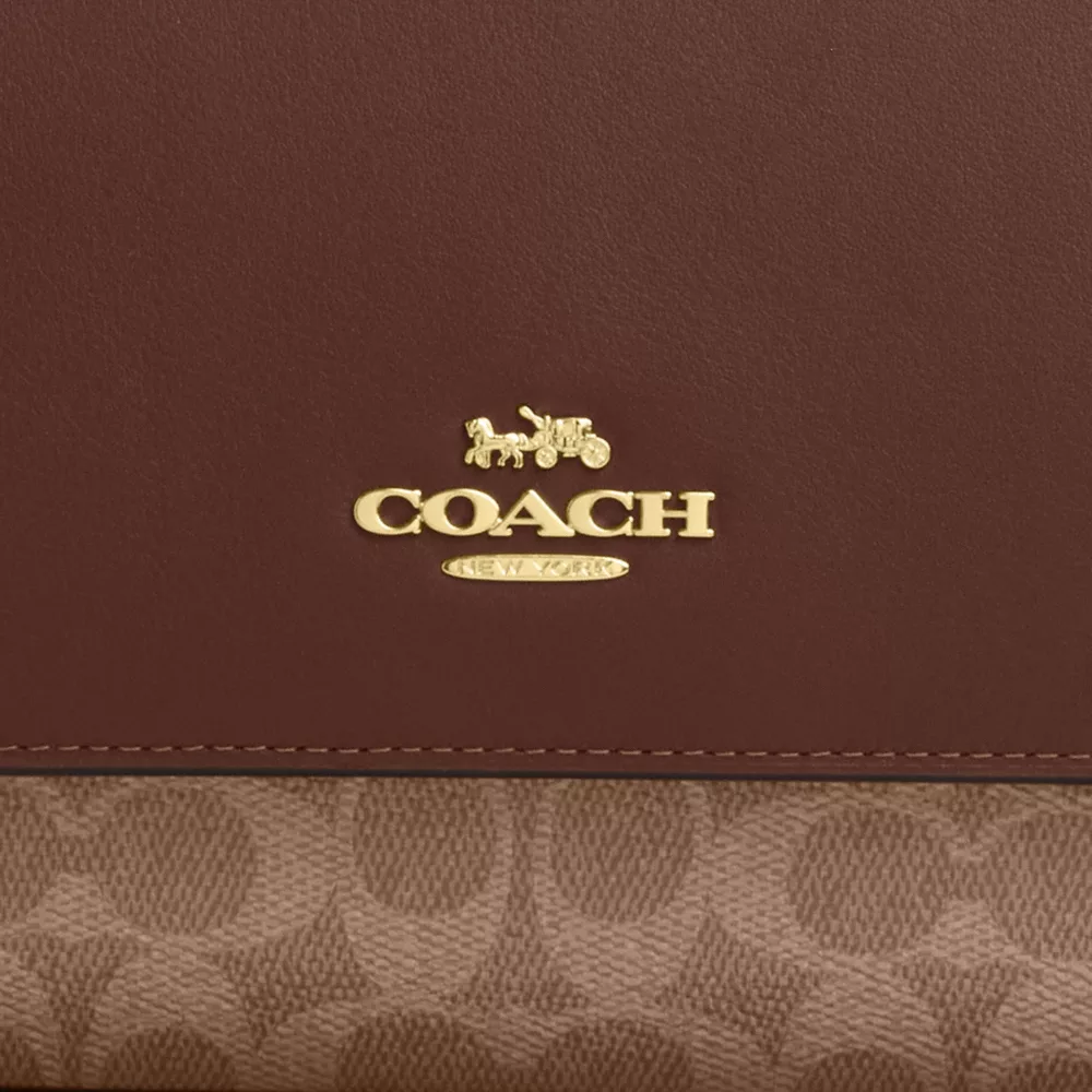  Klare Top Handle Bag In Signature Canvas