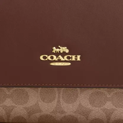  Klare Top Handle Bag In Signature Canvas