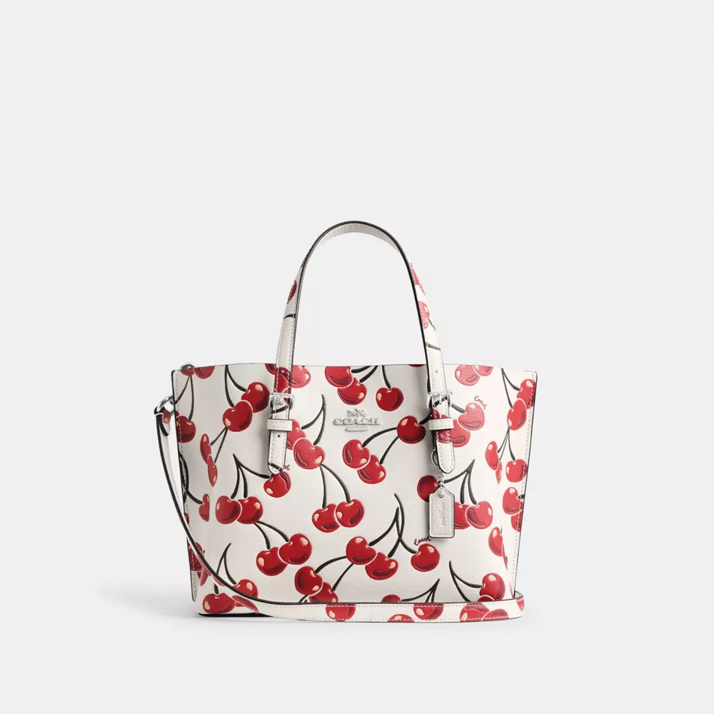Mollie Tote Bag 25 With Cherry Print