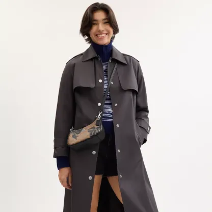 Teri Mini Crossbody Bag In Signature Canvas With Bow Print