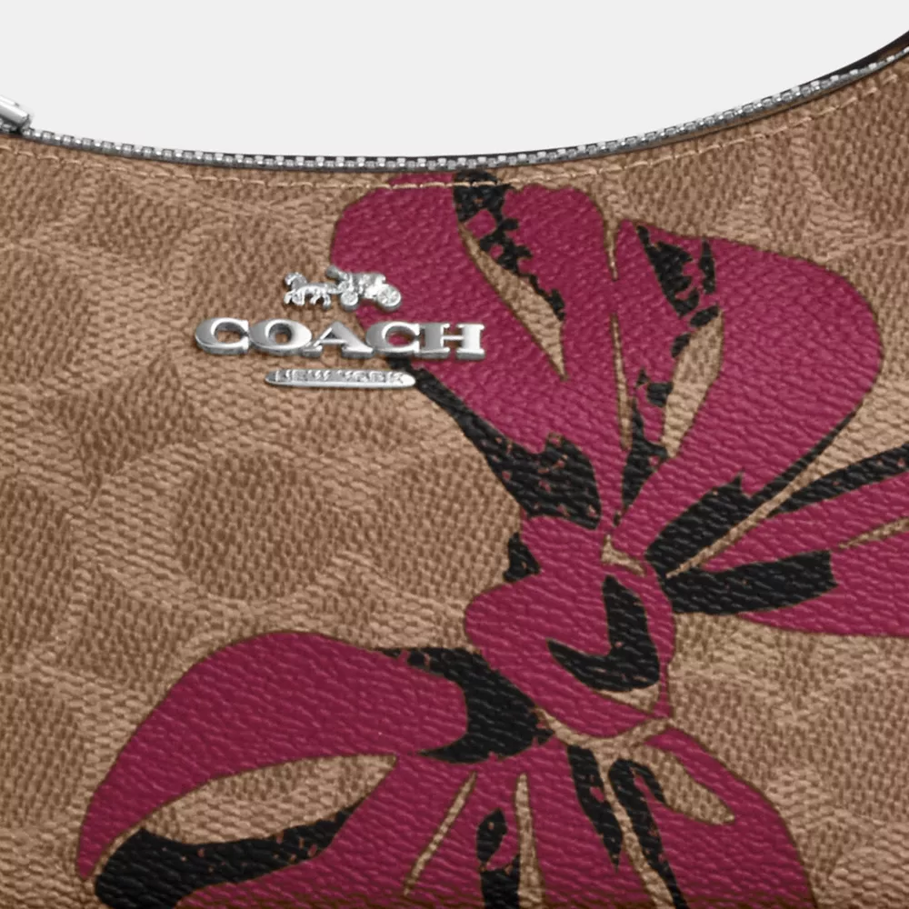 Teri Mini Crossbody Bag In Signature Canvas With Bow Print