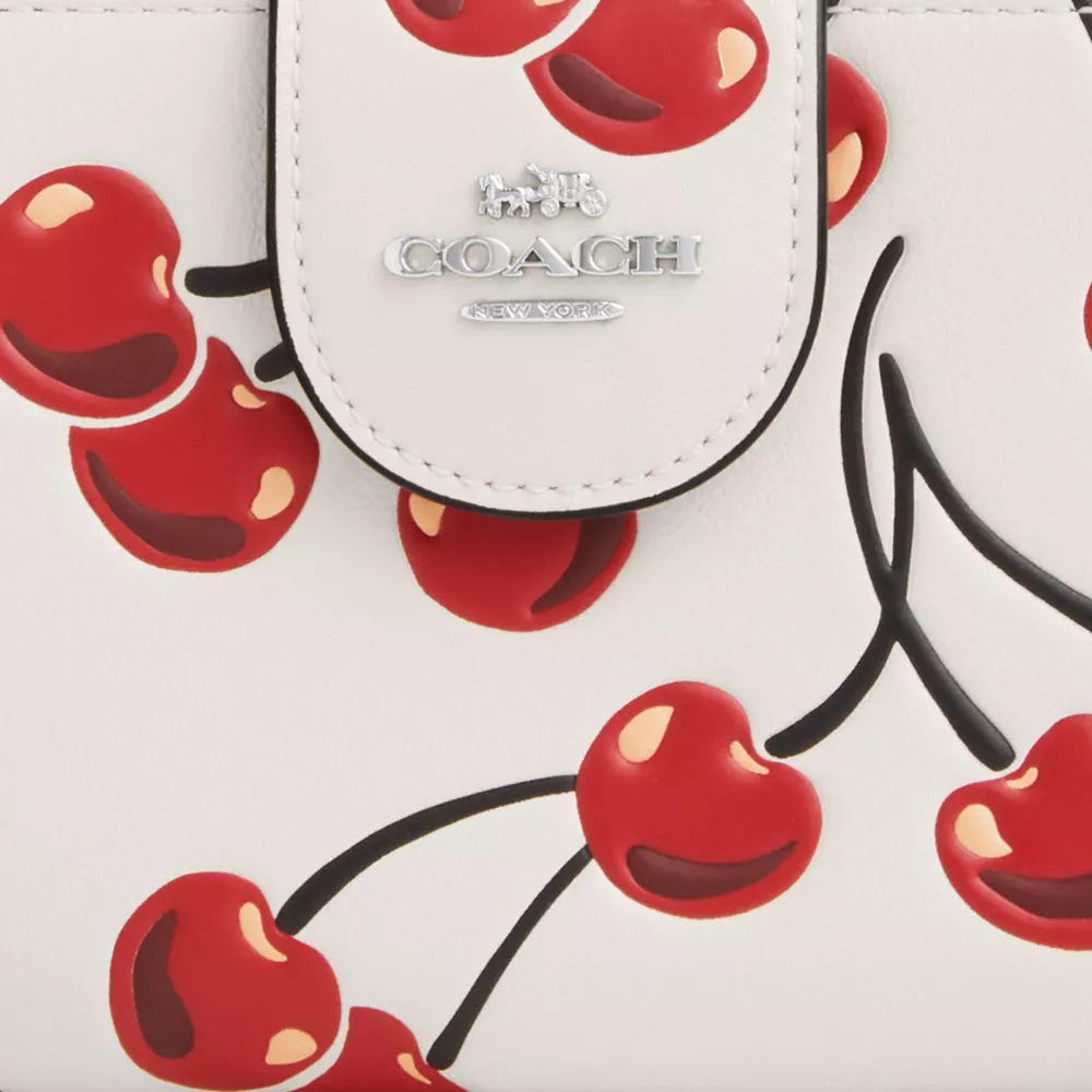 Phone Wallet With Cherry Print