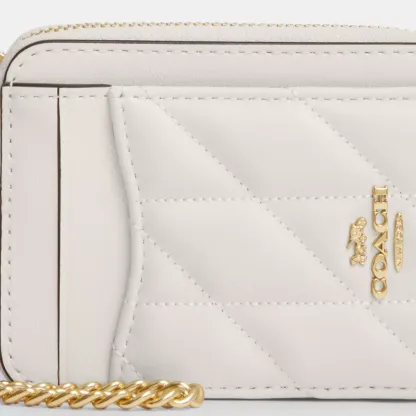 Zip Card Case With Quilting