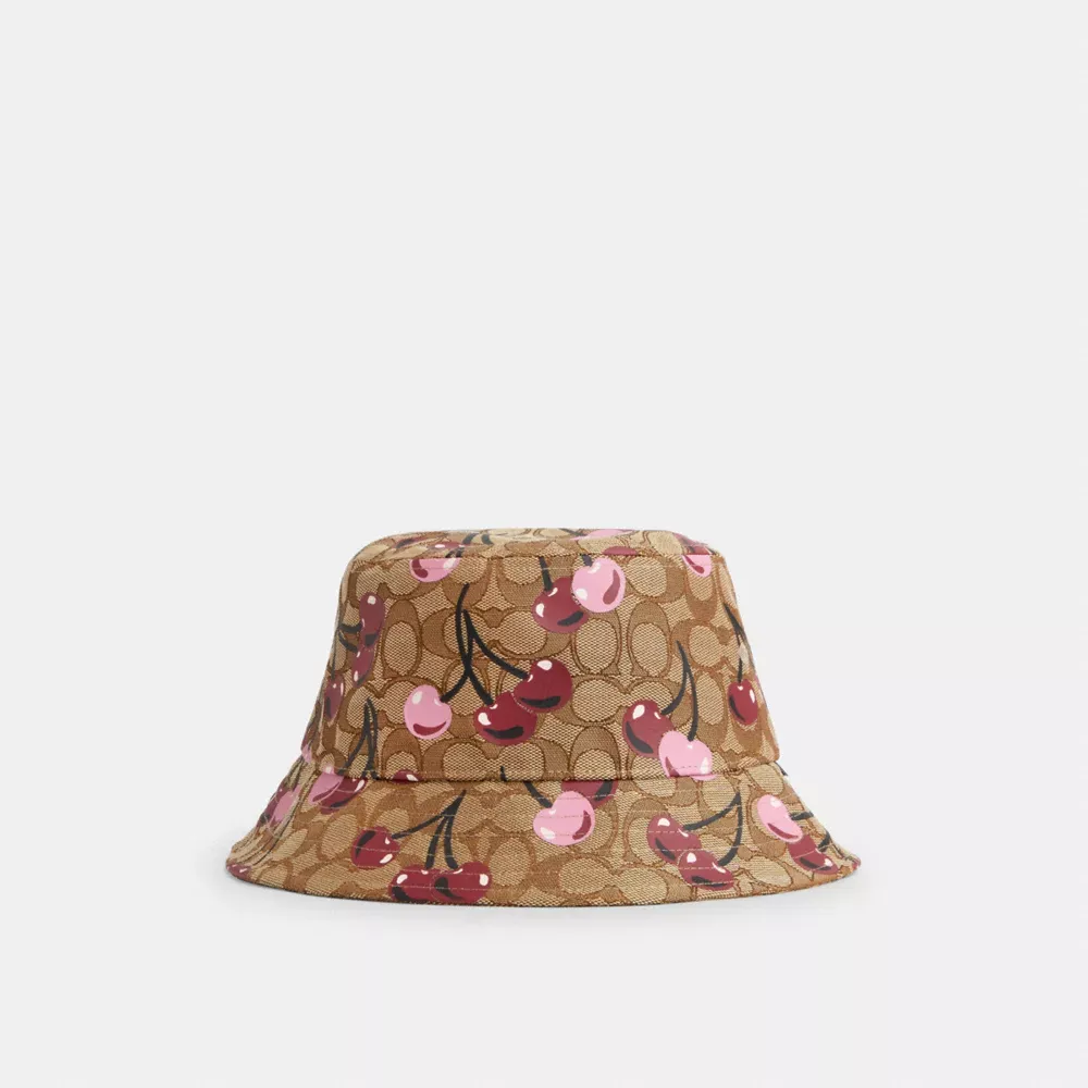 Signature Cherry Swirl Print Bucket Hat