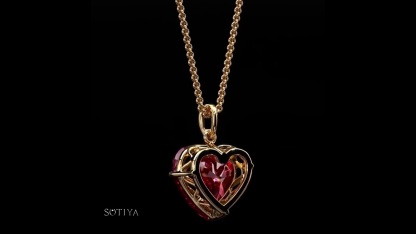 Sotiya Bowknot Heart Necklace Sterling Silver