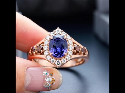 Sotiya Halo Oval Cut Coffee Engagement Ring Sterling Silver