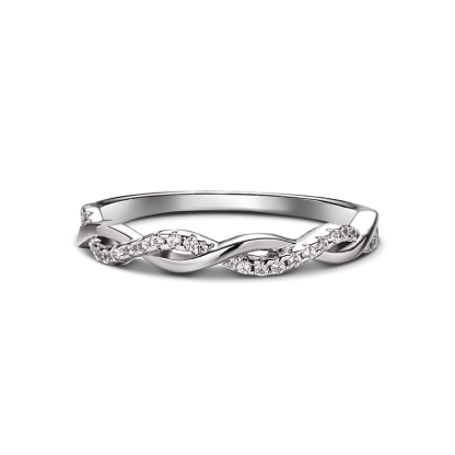 Sotiya Twist Women's Wedding Ring Sterling Silver-Sotiya