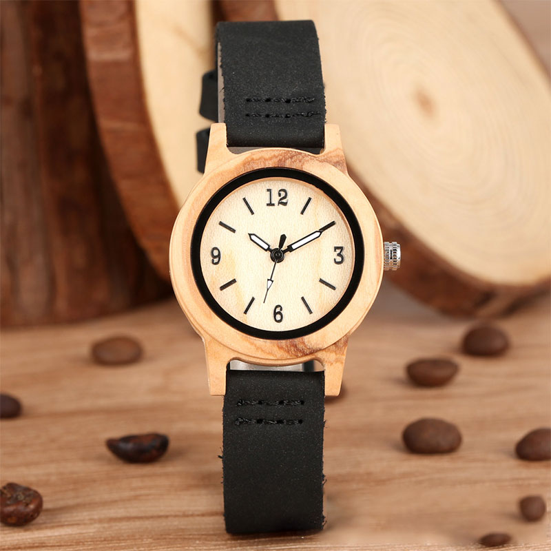 Sotiya Zebrawood Quartz Watch Exquisite Ultra-thin Wooden Watch-Sotiya