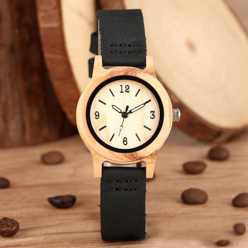 Sotiya Zebrawood Quartz Watch Exquisite Ultra-thin Wooden Watch-Sotiya