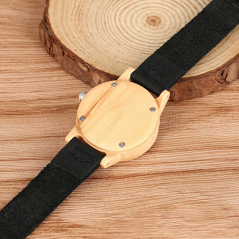 Sotiya Zebrawood Quartz Watch Exquisite Ultra-thin Wooden Watch-Sotiya