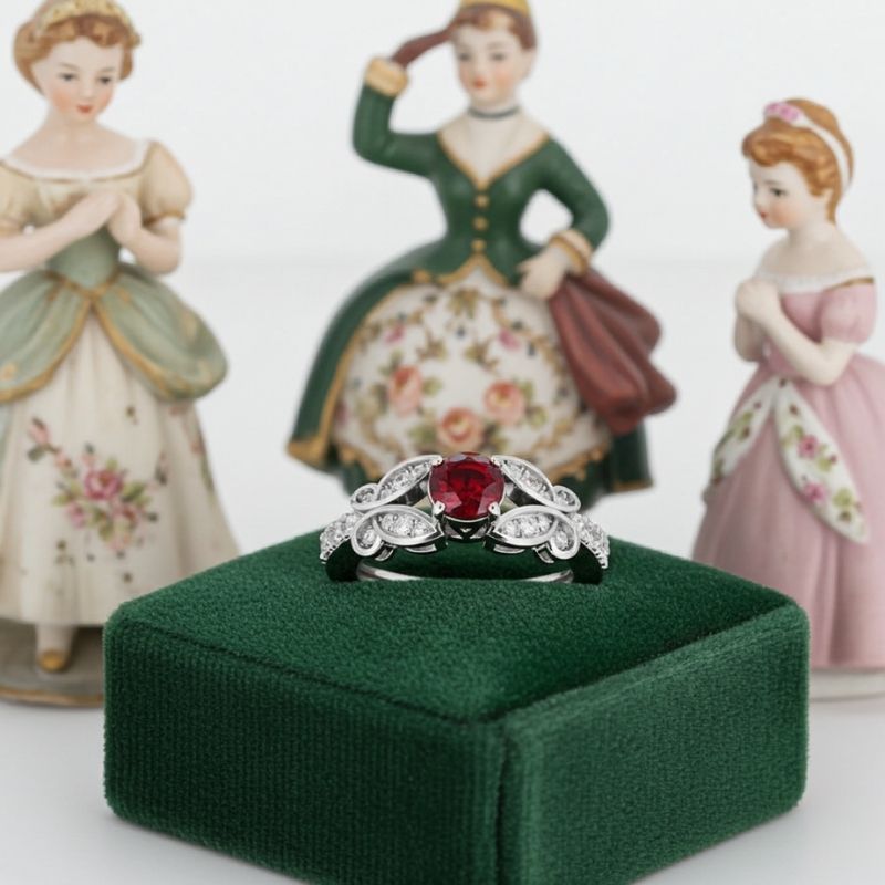 Sotiya Customizable 12 Birthstone Butterfly Round Cut Engagement Ring Sterling Silver