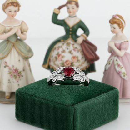 Sotiya Customizable 12 Birthstone Butterfly Round Cut Engagement Ring Sterling Silver