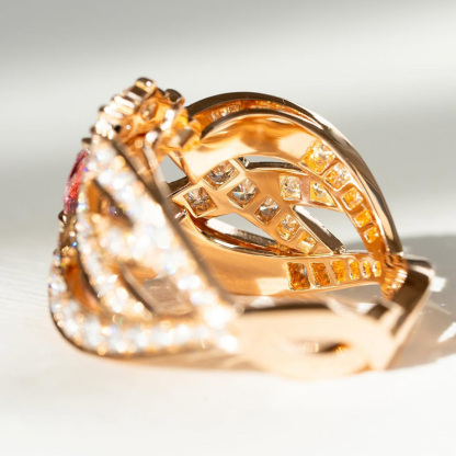 Sotiya Oval Cut Interwoven Engagement Ring Sterling Silver-Sotiya