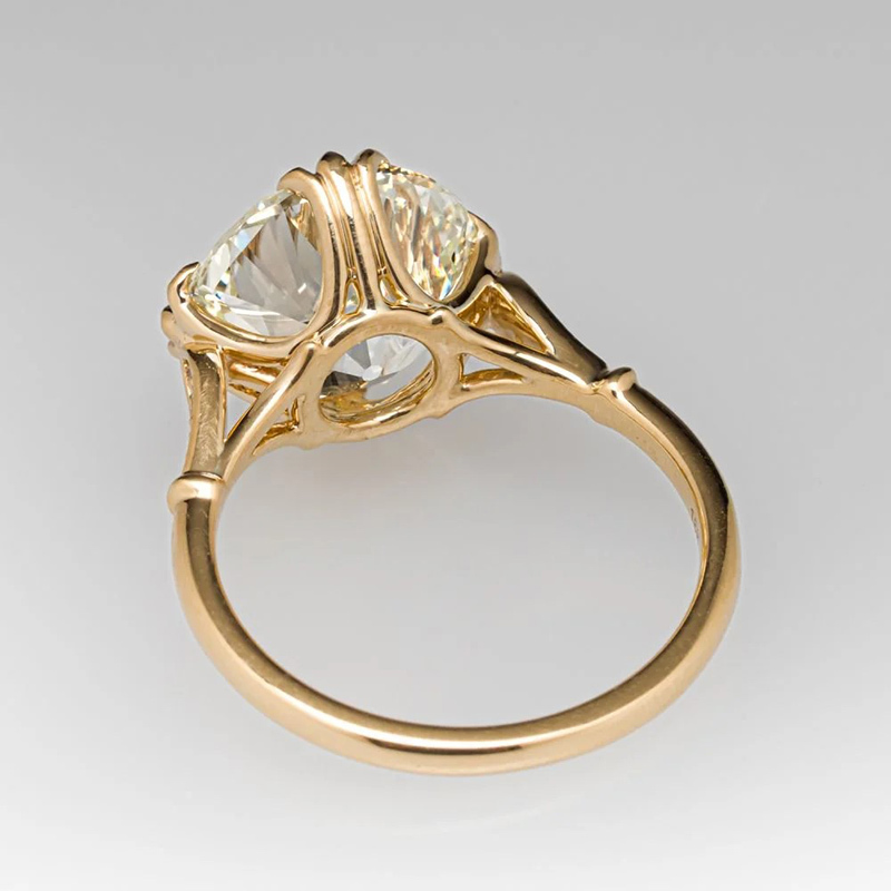 Sotiya Cathedral Cushion Cut Tapered Shank Engagement Ring Sterling Silver-Sotiya