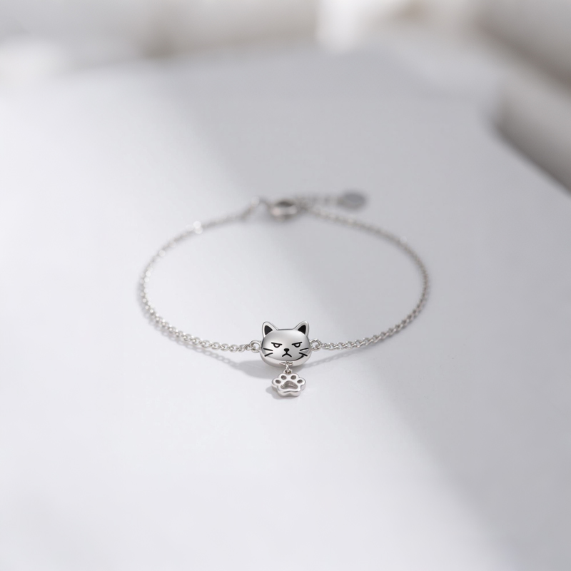 Sotiya Grumpy Cat Paw Pendant Bracelet-Sotiya