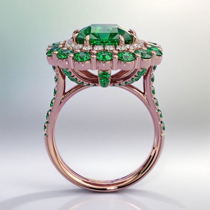 Sotiya Cathedral Double Halo Amethyst Purple Asscher Cut Engagement Ring Sterling Silver-Sotiya