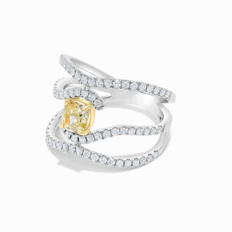 Sotiya Cushion Cut Cocktail Ring Sterling Silver-Sotiya