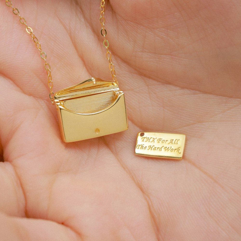Sotiya Openable Envelope Design Custom Necklace Sterling Silver-Sotiya