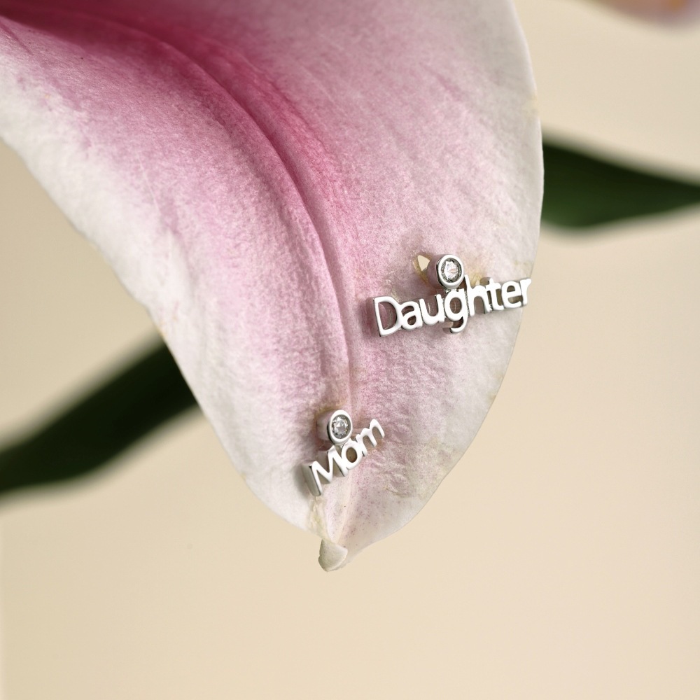 Sotiya Mom&Daughter Mother's Day Gift Stud Earrings Sterling Silver-Sotiya