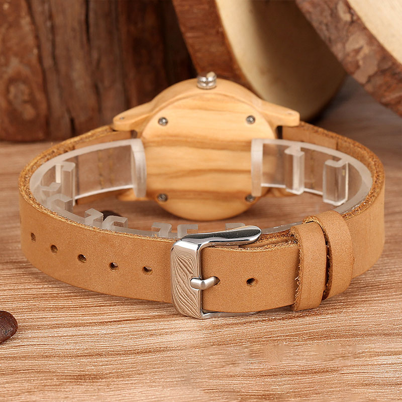 Sotiya Zebrawood Quartz Watch Exquisite Ultra-thin Wooden Watch-Sotiya