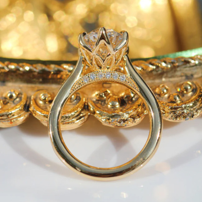 Sotiya Vintage Tulip Prong Cathedral Oval Cut Engagement Ring Sterling Silver-Sotiya