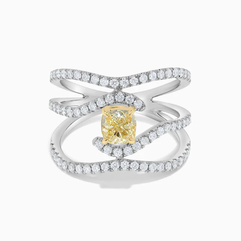 Sotiya Cushion Cut Cocktail Ring Sterling Silver-Sotiya