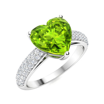 Sotiya Customizable 12 Birthstone Curved Pave Heart-Cut London Blue Topaz Engagement Ring Sterling Silver-Sotiya