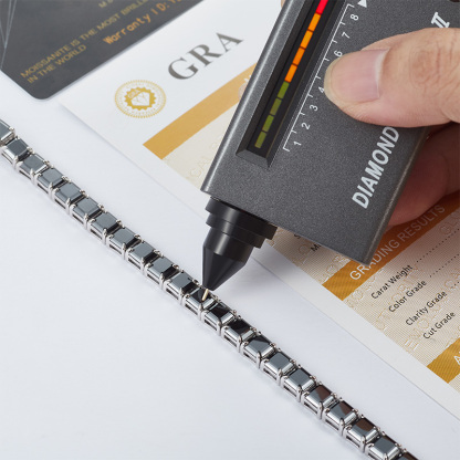 Sotiya Black Princess Cut Moissanite Tennis Bracelet Sterling Silver-Sotiya