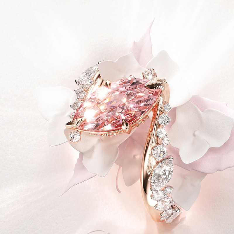 Sotiya Marquise Cut Bypass Engagement Ring Sterling Silver