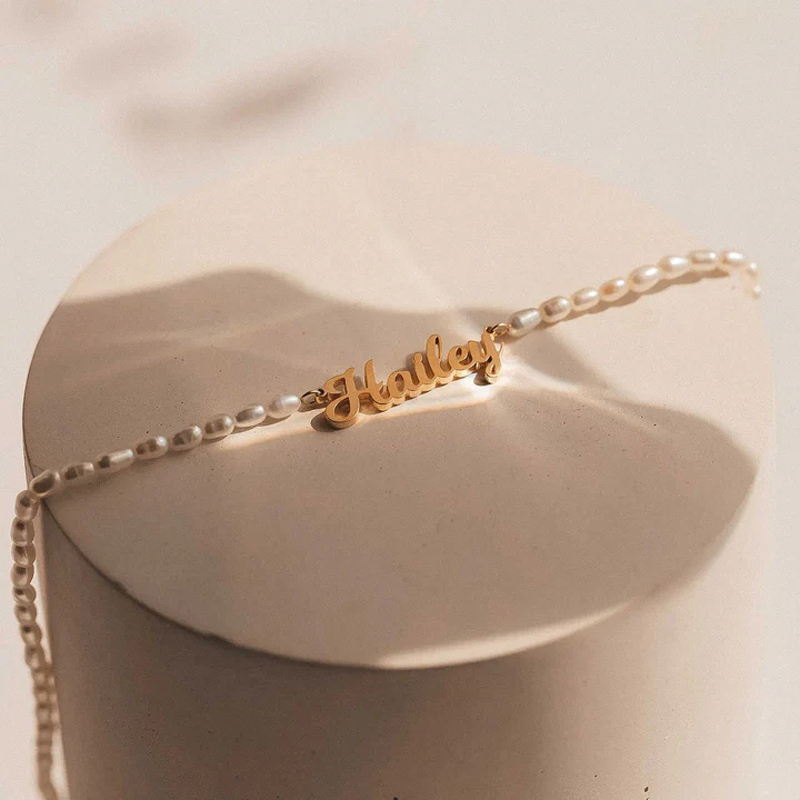 Sotiya Personalized Name Pearl Necklace Sterling Silver-Sotiya