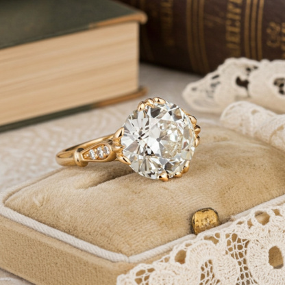 Sotiya Cathedral Cushion Cut Tapered Shank Engagement Ring Sterling Silver-Sotiya