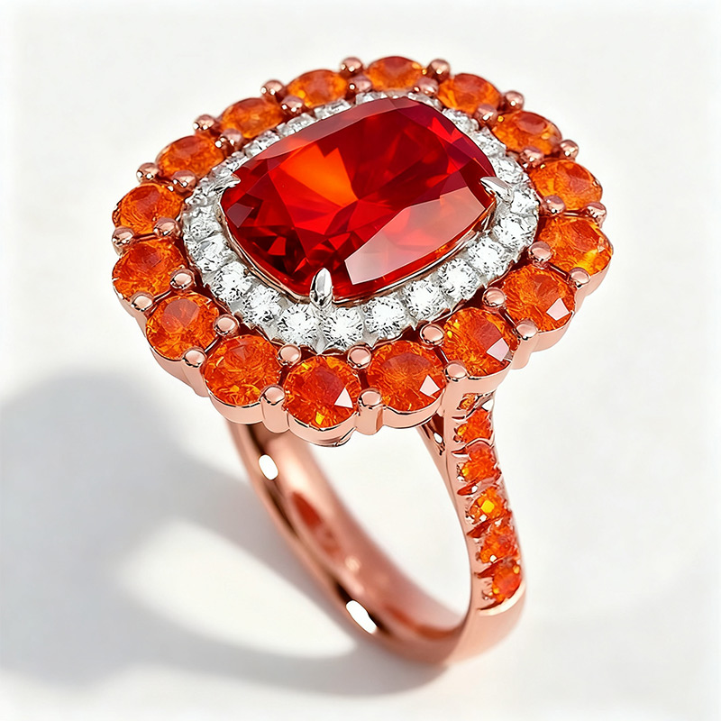 Sotiya Cathedral Double Halo Cushion Cut Engagement Ring Sterling Silver-Sotiya