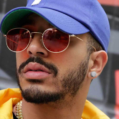 Sotiya Round Shape Men's Stud Earrings-Sotiya