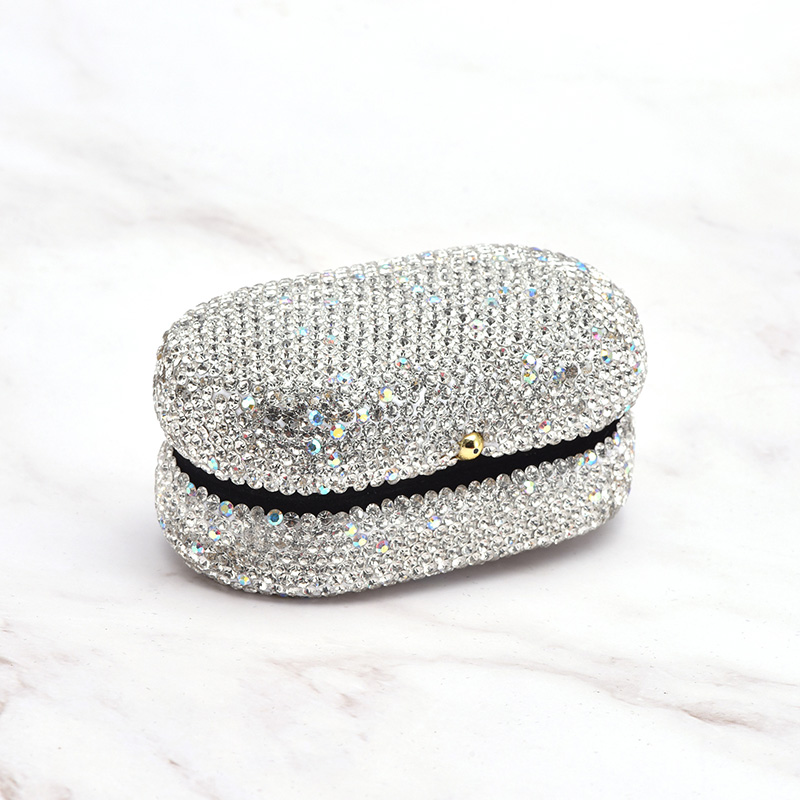 Sotiya Sparkling Rhineston Ring Box With Velour Lining-Sotiya