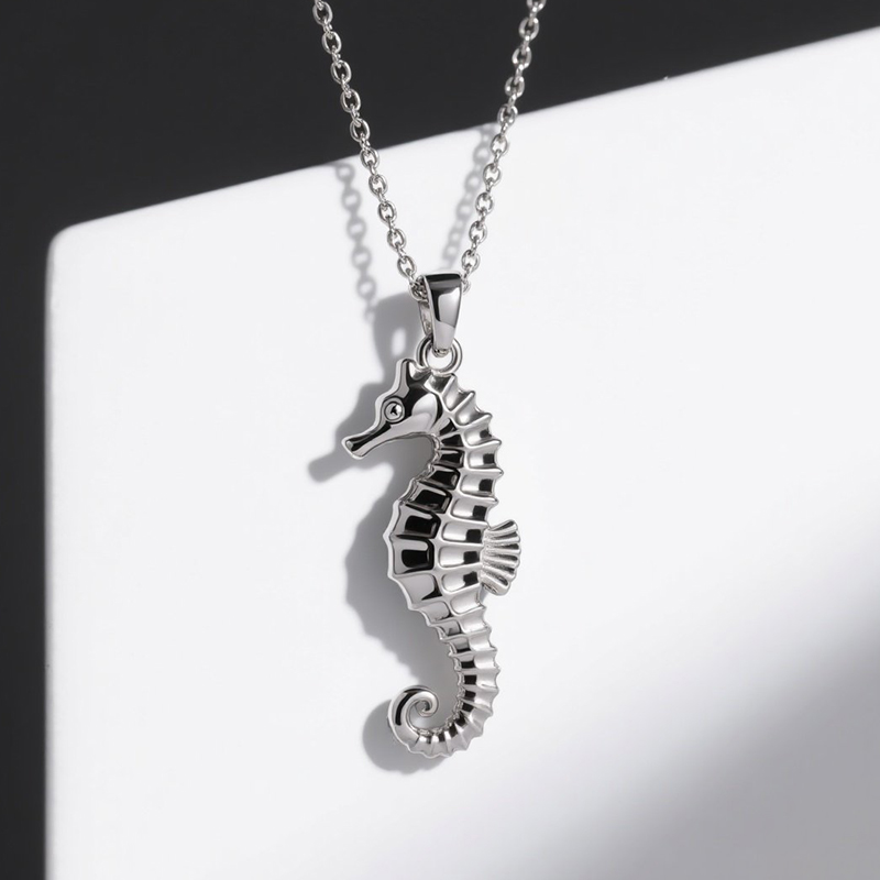 Sotiya Seahorse Necklace Sterling Silver-Sotiya