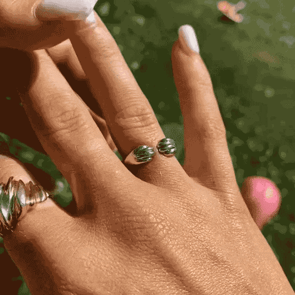 Sotiya Pet Dog Cat Paw Print Hug Open Ring Sterling Silver-Sotiya