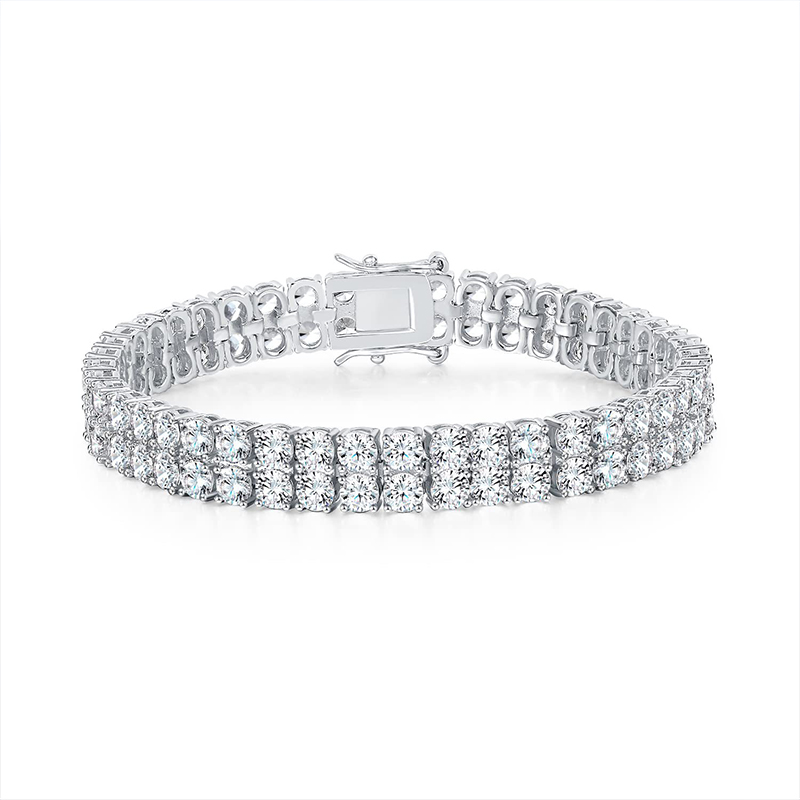 Sotiya 3mm Two Row Round Cut Tennis Bracelet-Sotiya