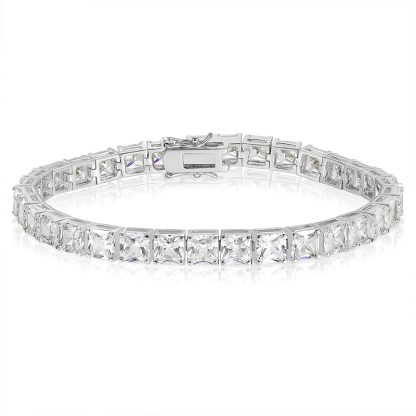 Sotiya Princess Cut Tennis Bracelet-Sotiya