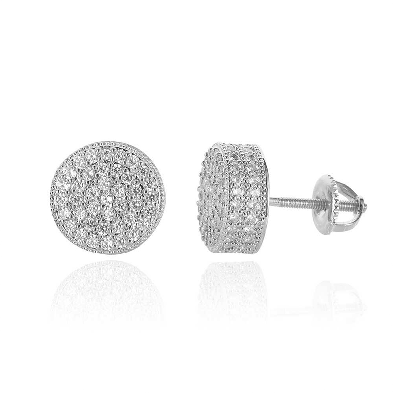 Sotiya Round Shape Men's Stud Earrings-Sotiya