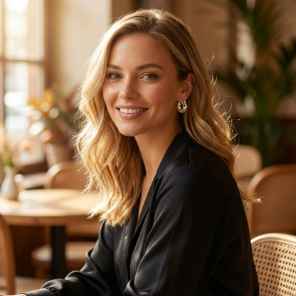 Sotiya Leopard Print Black Enamel Hoop Earrings Sterling Silver-Sotiya