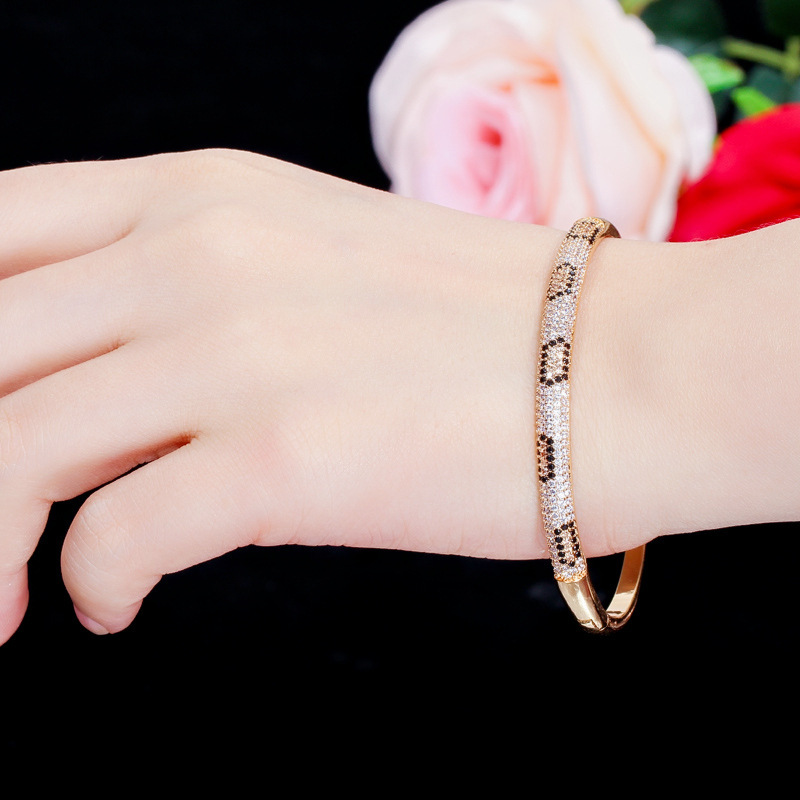 Sotiya Leopard Print Design Bangle Bracelet-Sotiya