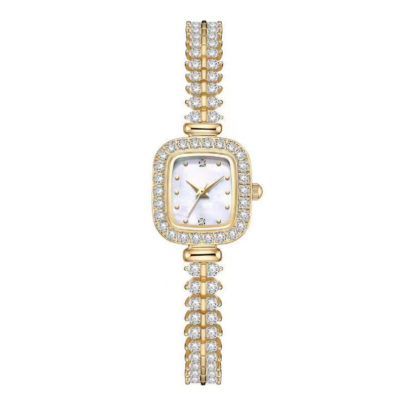 Sotiya Mother of Pearl Dial Quartz Movement Gold Watch-Sotiya