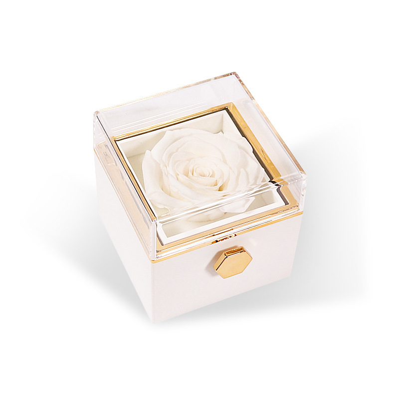 Sotiya Eternal Flower Rotatable Jewelry Gift Box-Sotiya