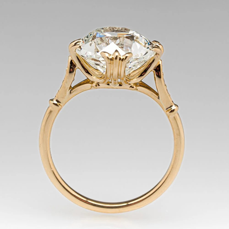 Sotiya Cathedral Cushion Cut Tapered Shank Engagement Ring Sterling Silver-Sotiya