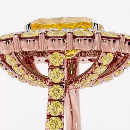 Sotiya Cathedral Double Halo Cushion Cut Engagement Ring Sterling Silver-Sotiya